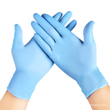 Disposable pvc gloves blue color